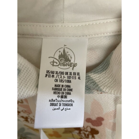 NWT Disney Parks MINNIE MOUSE Beach Theme Palm Tree Cropped Hoodie Women‘s XL - Picture 7 of 8